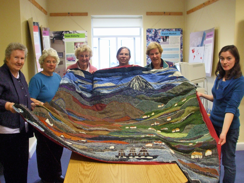 Letterkenny Irish Countrywoman's Association (ICA) proudly display their finished piece 