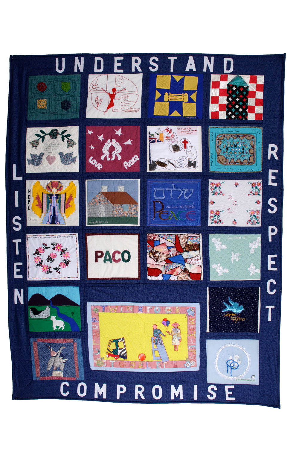 'Northern Ireland Reconciliation Quilt', by Women Together, Belfast. (Photo: Colin Peck)