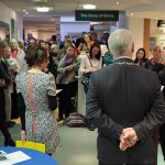 Photograph of exhibition launch event