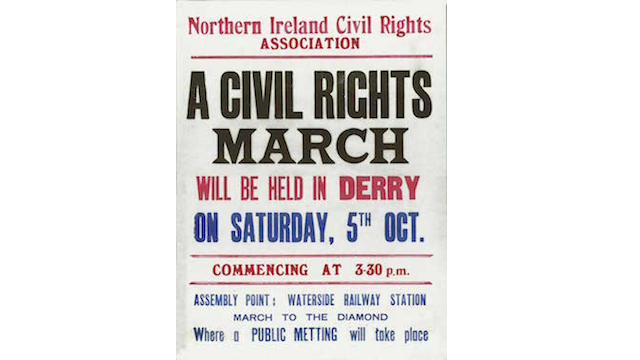 Derry March poster, 5 October 1968
