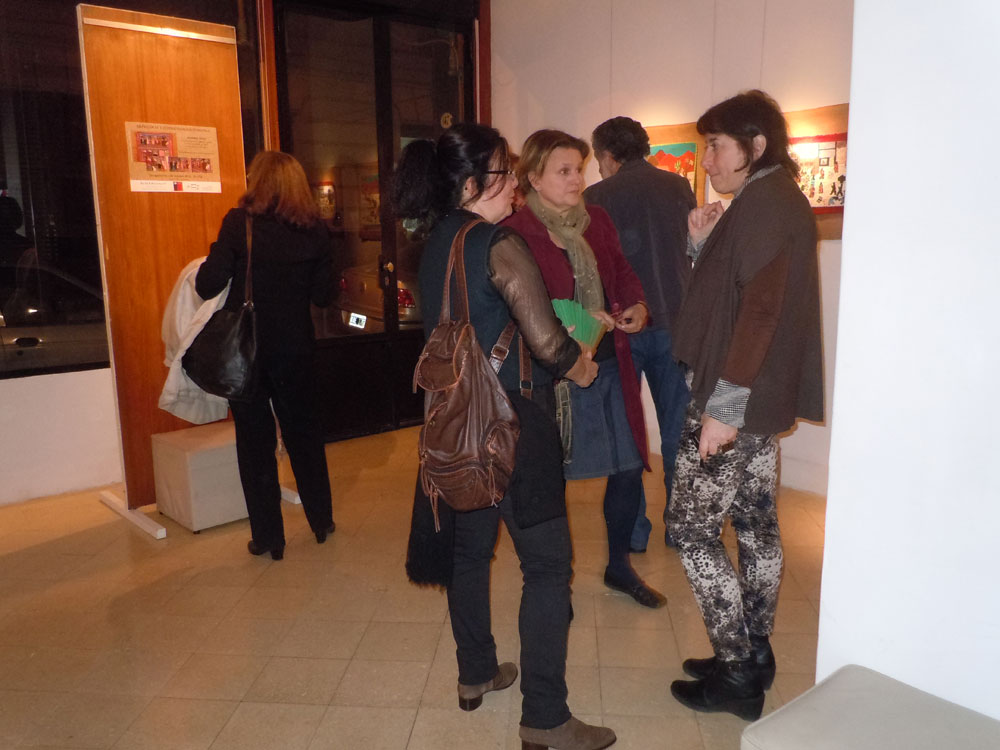 Launch of exhibition: 'Arpilleras y cotidianeidad femenina / Arpilleras and women's everyday life'. (Photo: Ana Zlatkes)