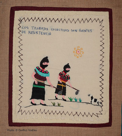 Los trabajos colectivos son fuente de resistencia / Collective work is a source of resistance.