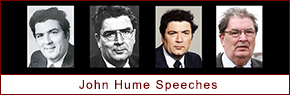 John Hume Speeches, Statements, Articles