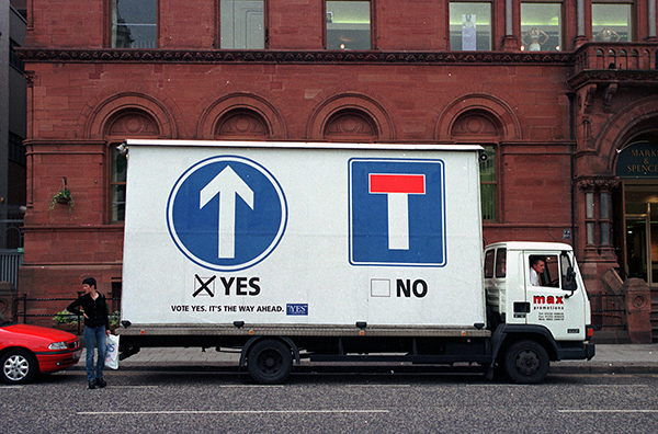Photograph - Referendum 'Yes' Campaign Poster, Belfast
