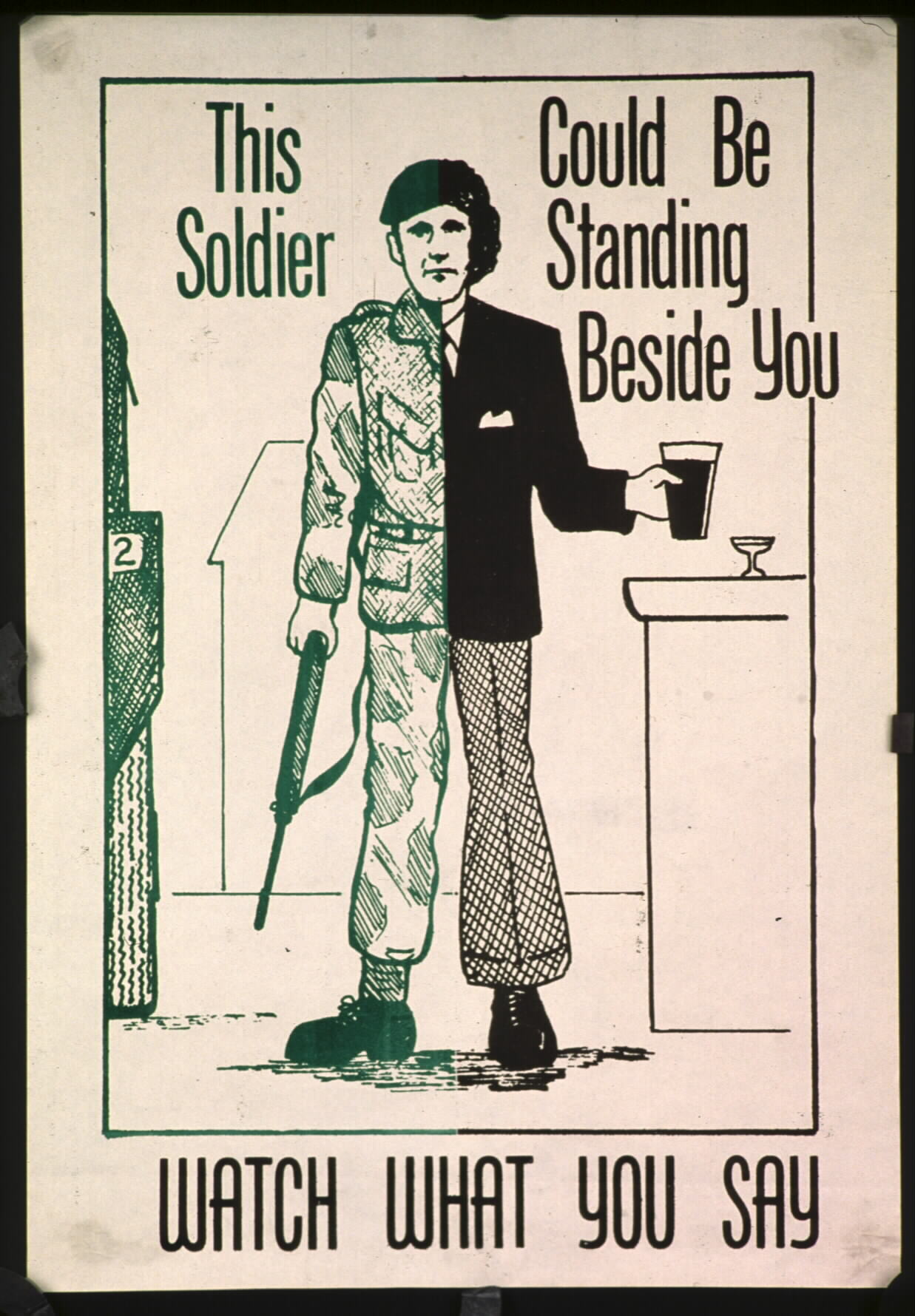 thumbnail image 2 of Irish Republican Poster A3 - "This Soldier Could Be Standing Beside You" - Vintage Reproduction (1947) 2 of 3