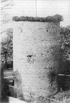 Round tower in St. Columb's College grounds, the scene of fighting between IRA and UVF in June 1920