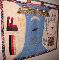 photograph of international quilt / wall hanging
