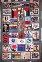 photograph of international quilt / wall hanging